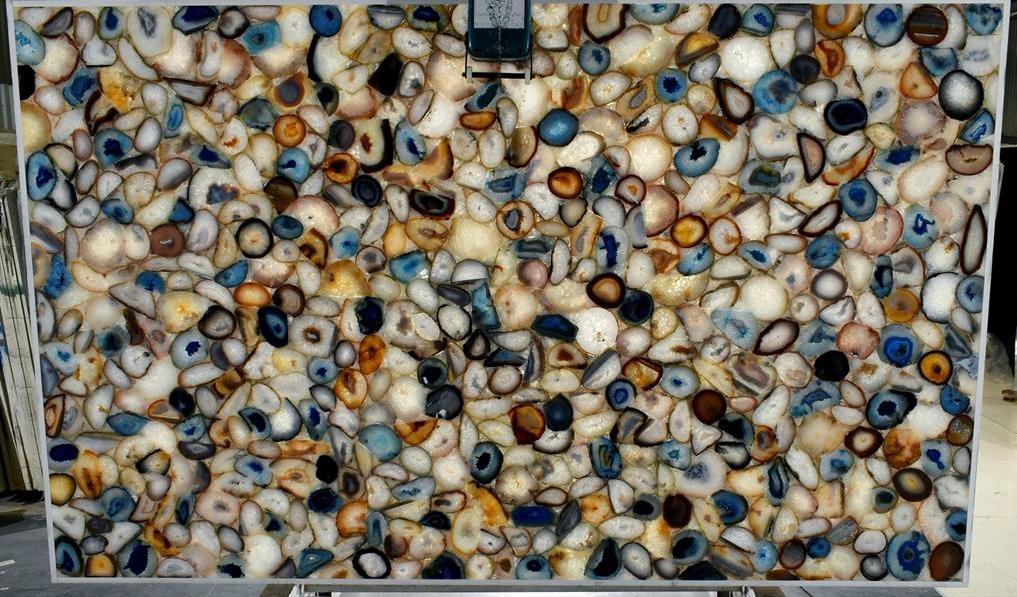 TROPICALIA Semi Precious Agate Gemstone Polished Slab