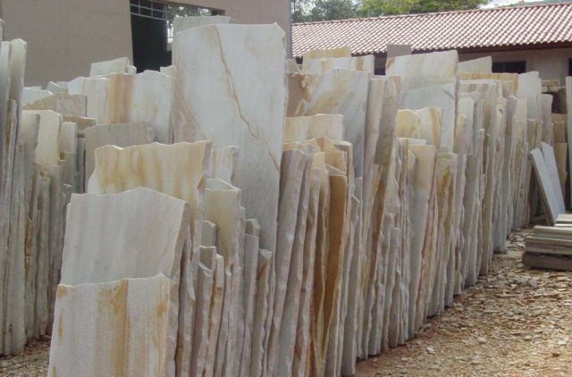 DAFFODIL YELLOW Quartzite Natural Split-Face Rectangle Free Lengths Large Planks Random Edge Paver Flagstone