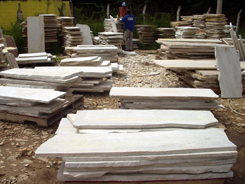 DAFFODIL YELLOW Quartzite Natural Split-Face Rectangle Free Lengths Large Planks Random Edge Paver Flagstone