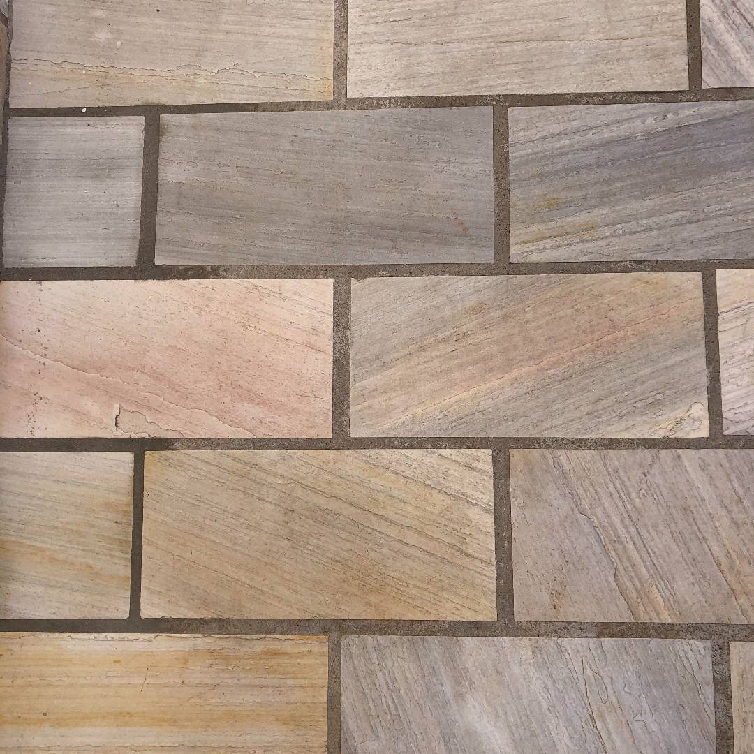 DAFFODIL YELLOW Quartzite Natural Split-Face Straight Edge Paver Flagstone