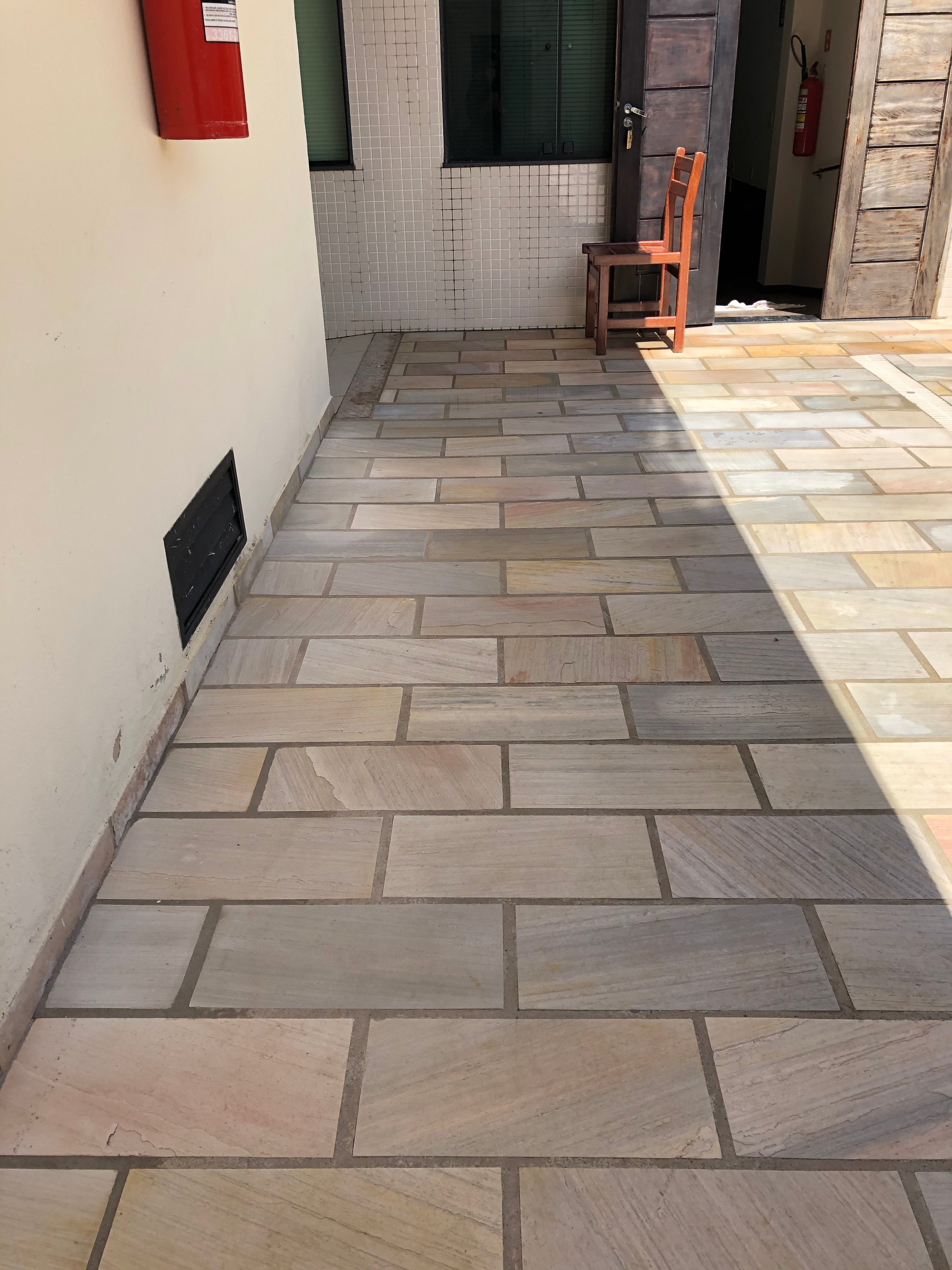 DAFFODIL YELLOW Quartzite Natural Split-Face Straight Edge Paver Flagstone