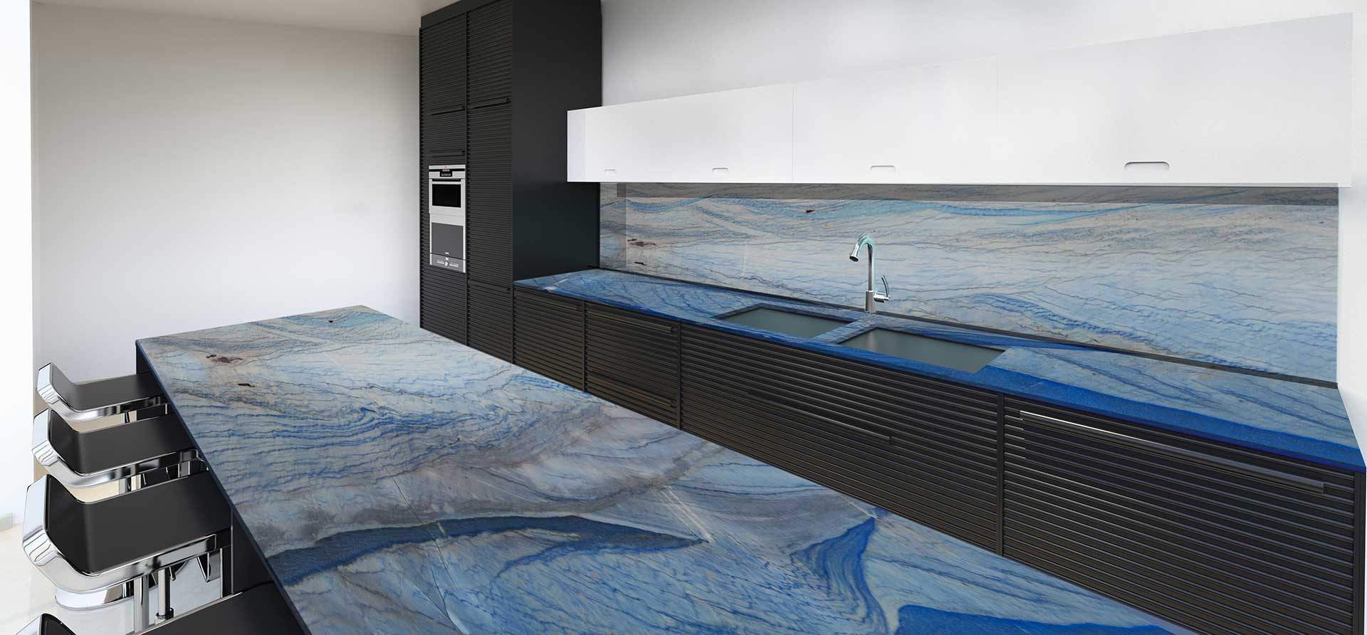 BLUE MACAUBAS Quartzite Polished Slab
