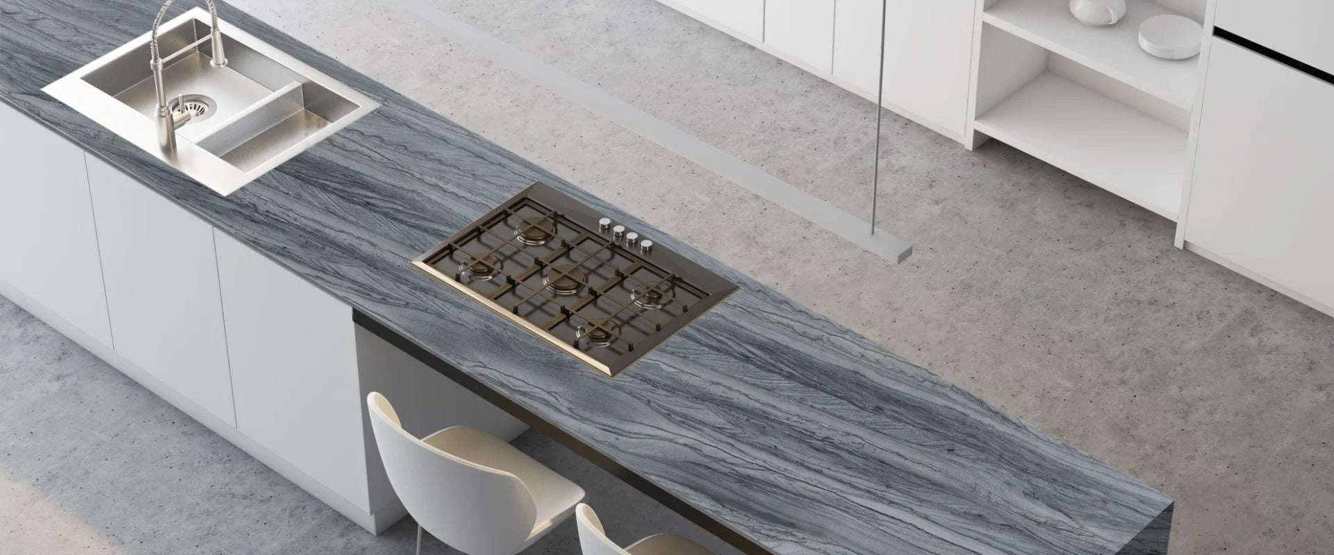 BRILLANT GREY Quartzite Polished Slab