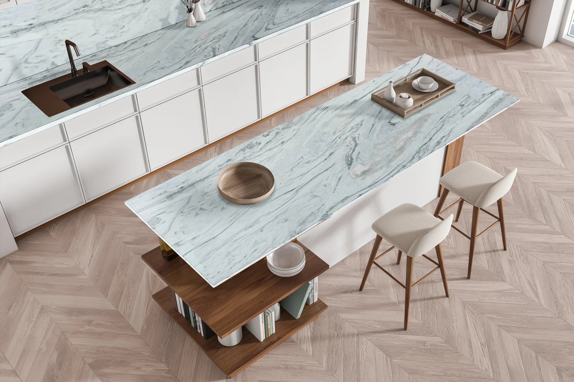 CIRCO WHITE Marble Polished Slab