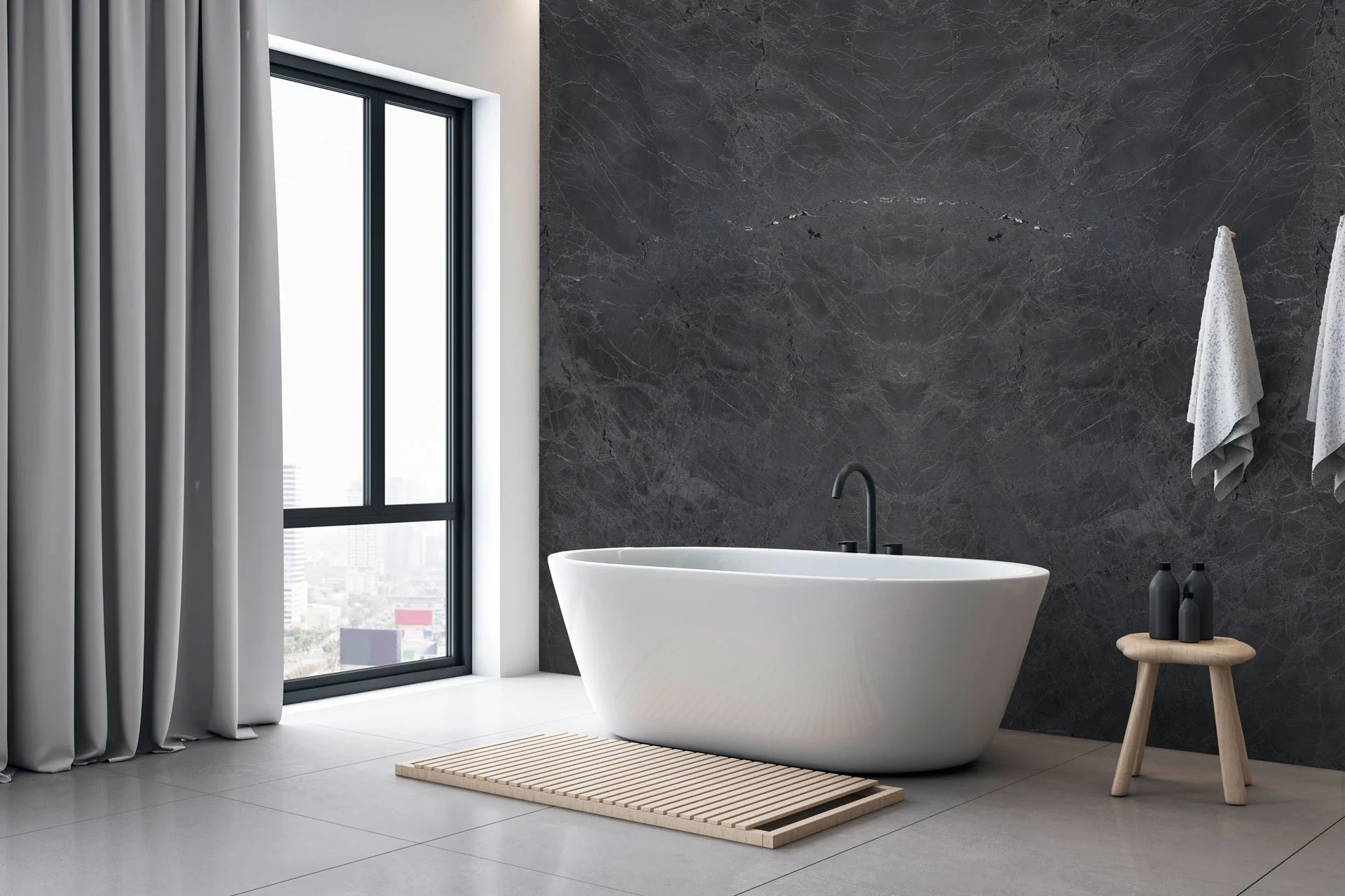 DIAMOND BLACK Quartzite Polished Slab
