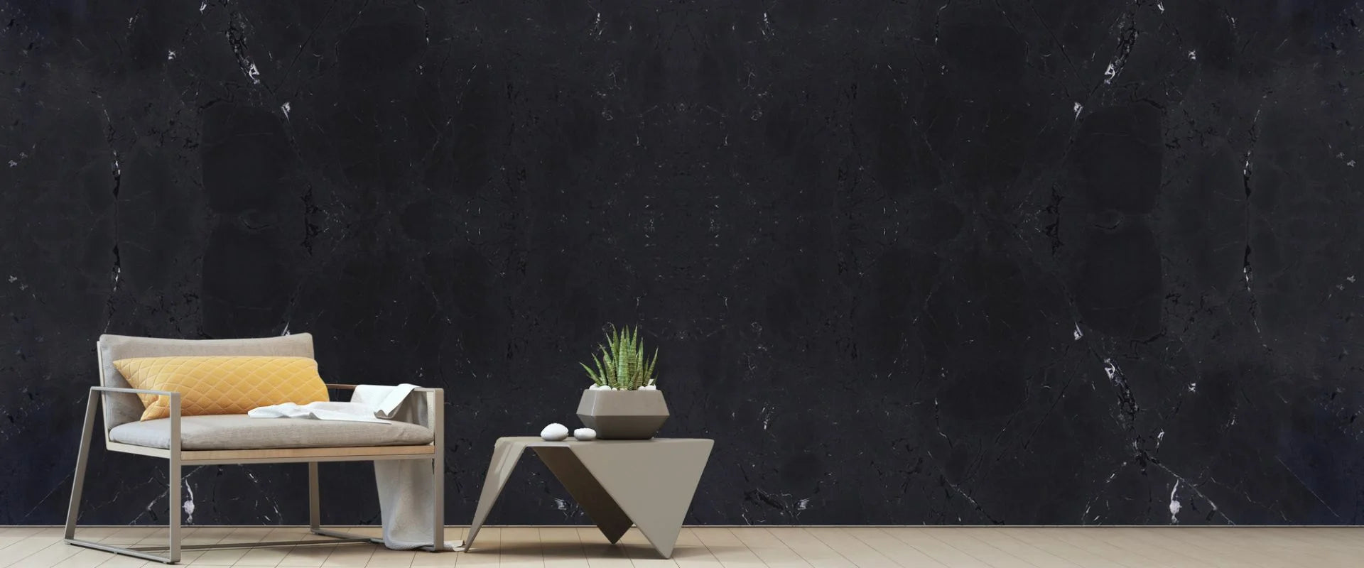 DIAMOND BLACK Quartzite Polished Slab