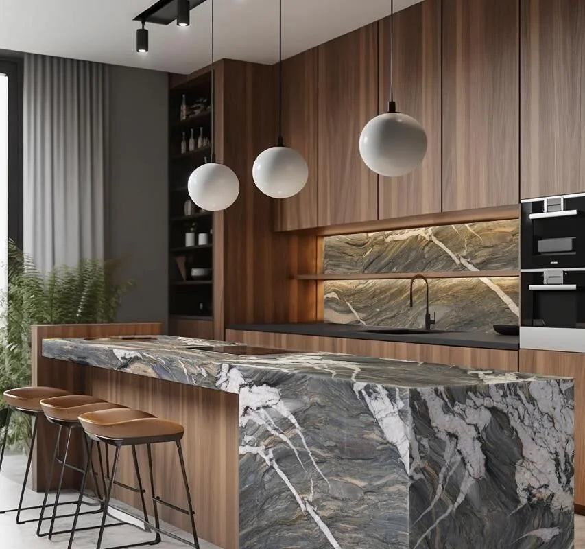 FUSION CRYSTAL Quartzite Polished Slab