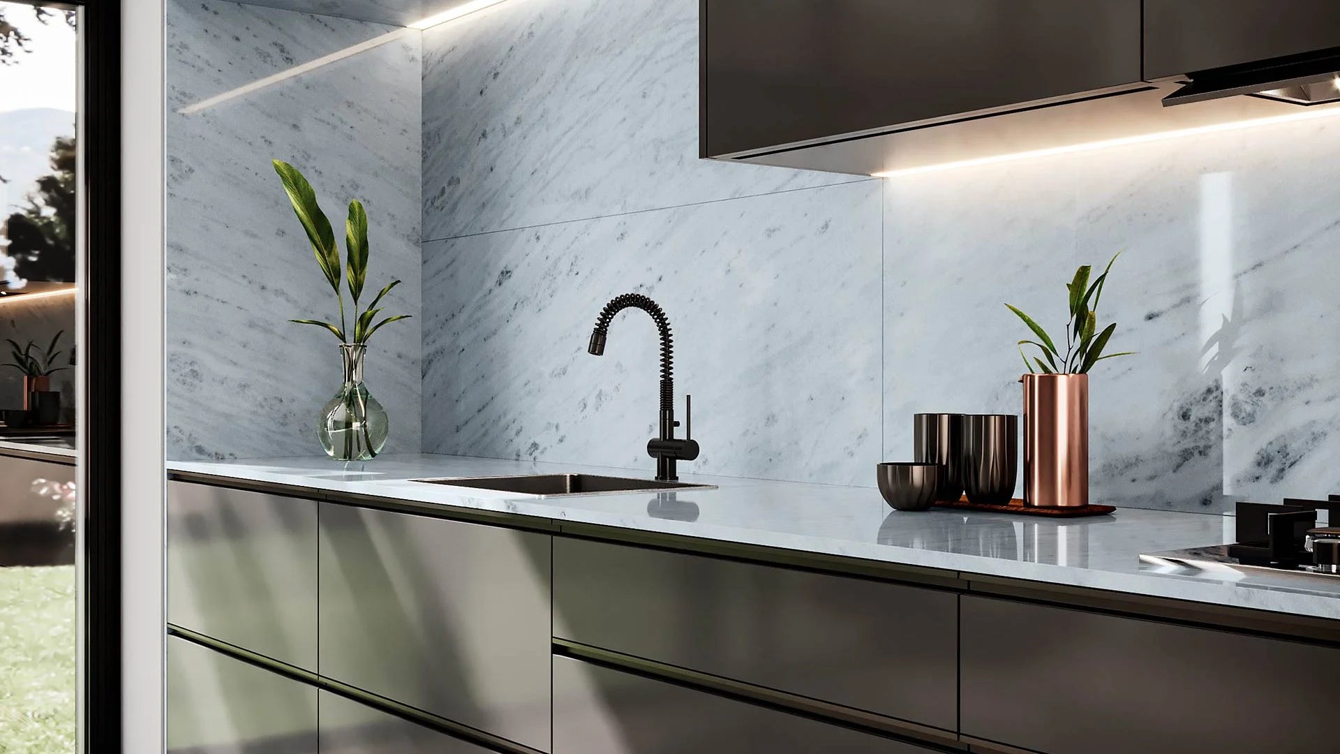 TESORO BIANCO Marble Polished Slab