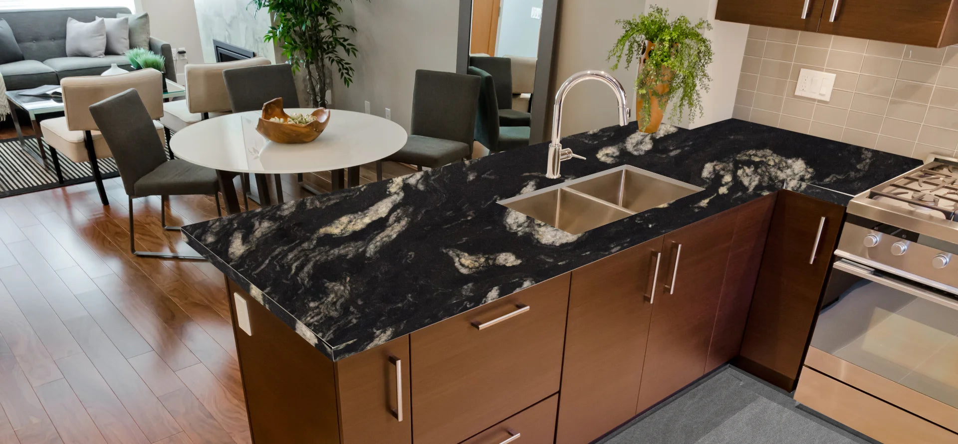 TITANIUM Granite Polished Slab