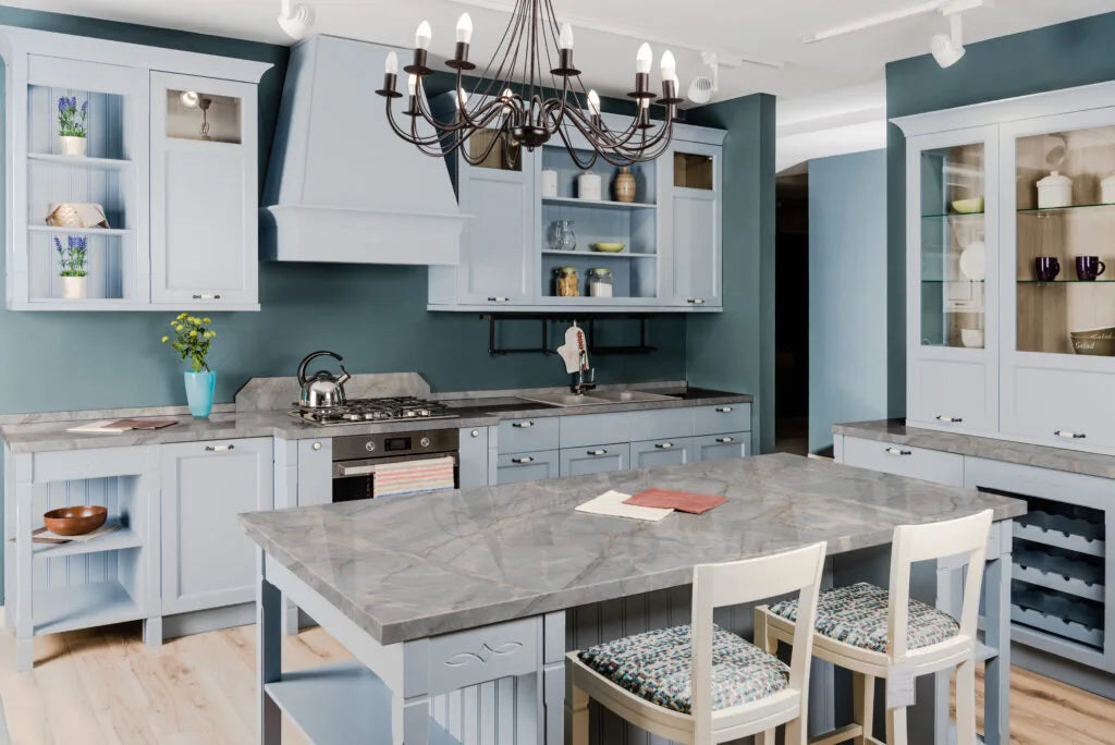 BEVERLY BLUE Quartzite Polished Slab