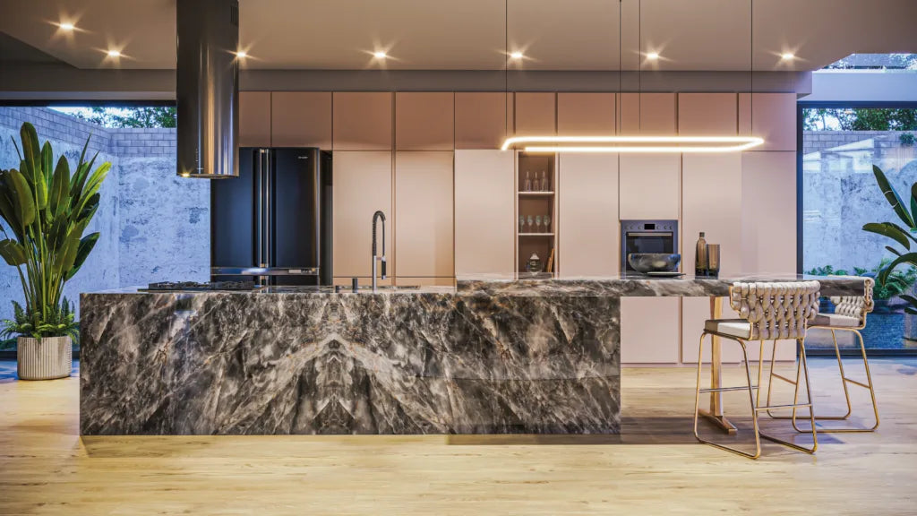 CRYSTAL LAKE Quartzite Polished Slab