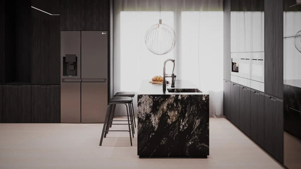 ETNA BLACK Granite Polished Slab