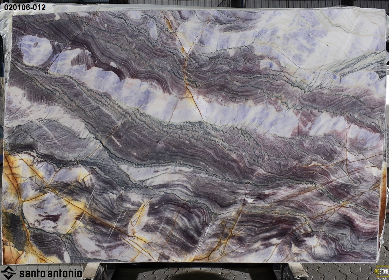 OXFORD BLUE Quartzite Polished Slab