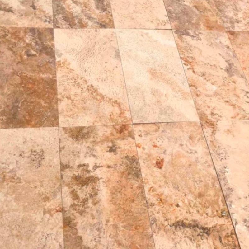 Albertino Dark Travertine Tile Hawaii Stone Imports