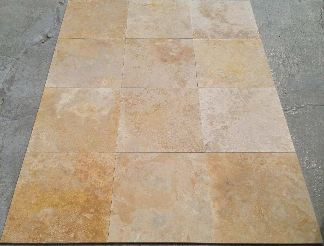 ANDES GOLD Travertine Honed-Filled Tile