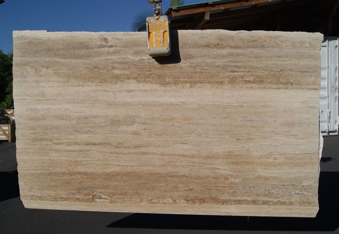 MACHU PICCHU LIGHT Travertine Brushed-Filled Slab