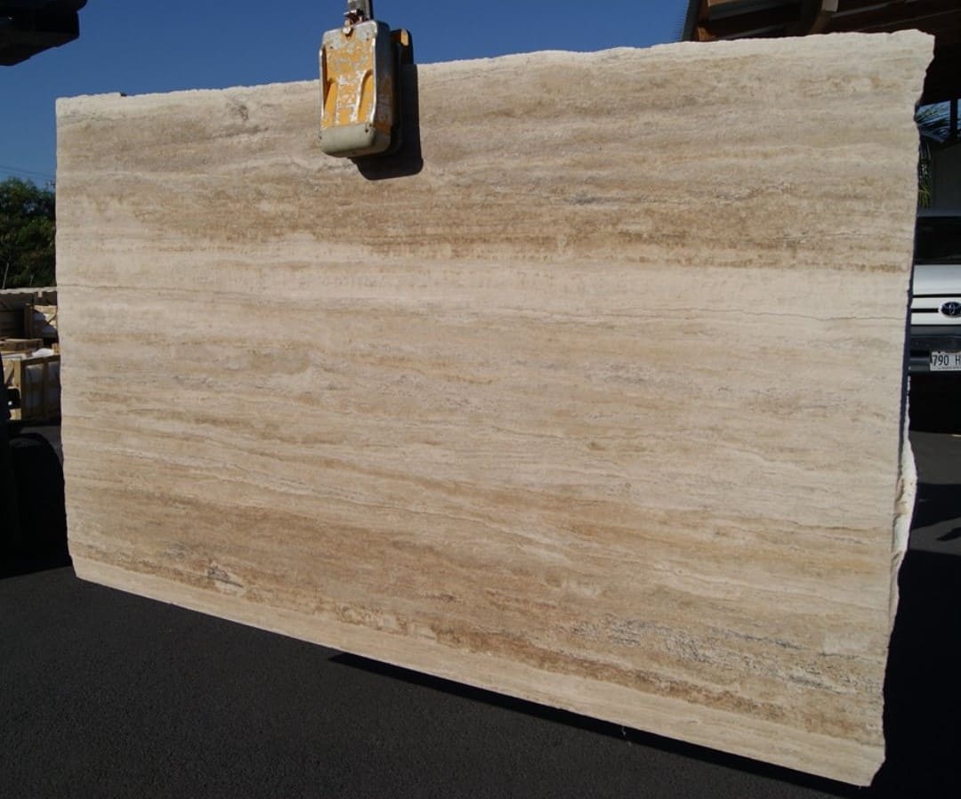 MACHU PICCHU LIGHT Travertine Brushed-Filled Slab