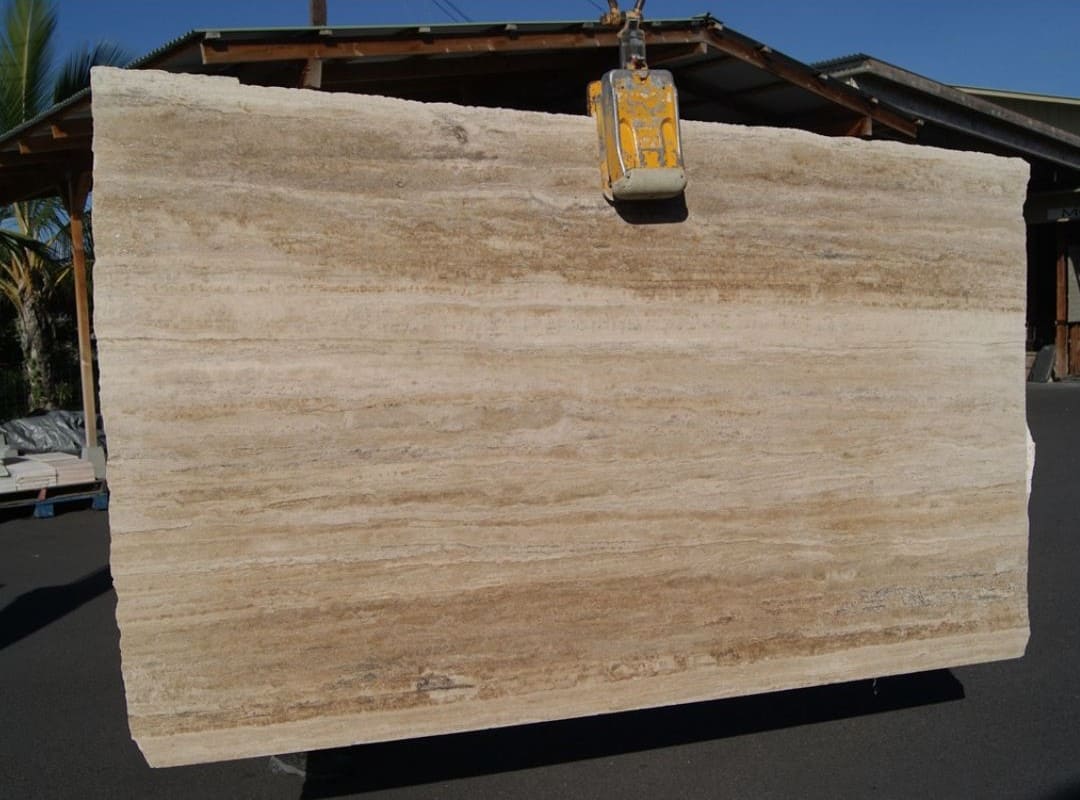 MACHU PICCHU LIGHT Travertine Brushed-Filled Slab