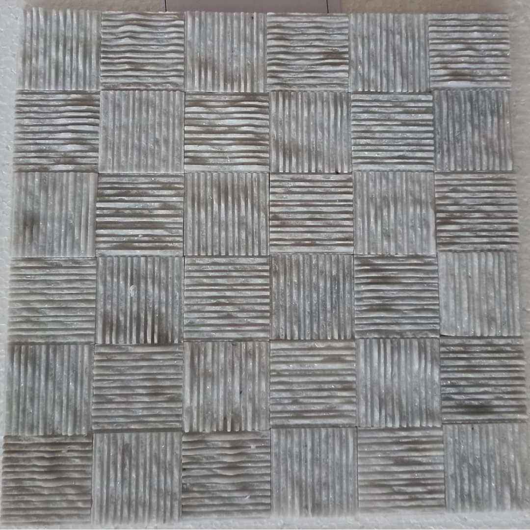 BIANCO GREY Crossroads Combed Mosaic