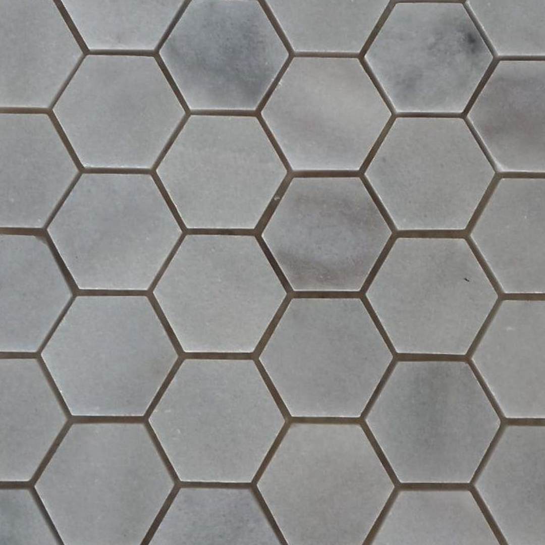 BIANCO GREY Hexagon Polished Mosaic
