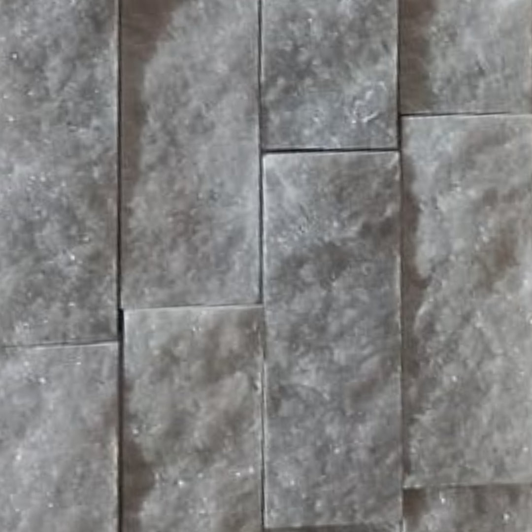 BIANCO GREY Stacked Splitface Cladding