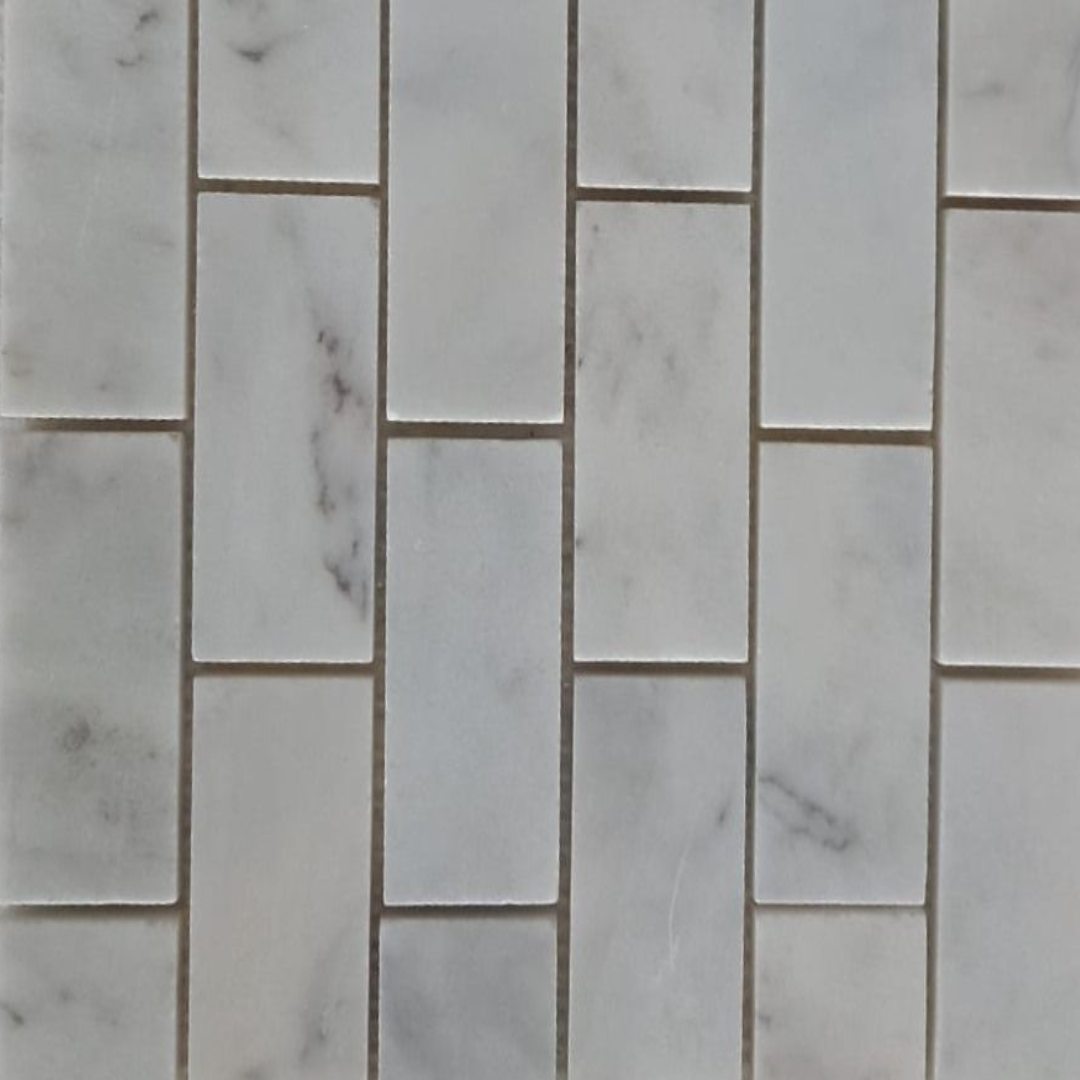 BIANCO WHITE Brick 2"X4" Polished Mosaic