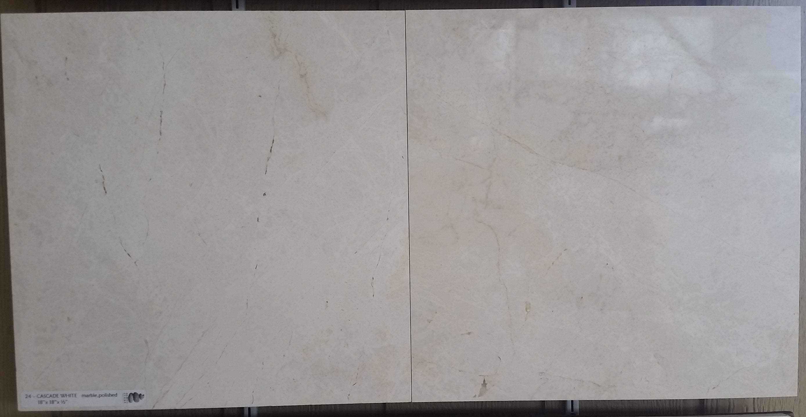 CASCADE WHITE Marble Polished Tile