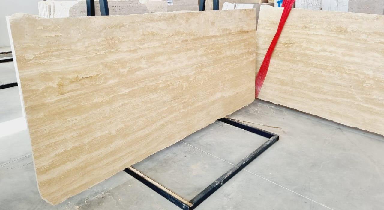 Classic Medium Travertine Slab Hawaii Stone Imports