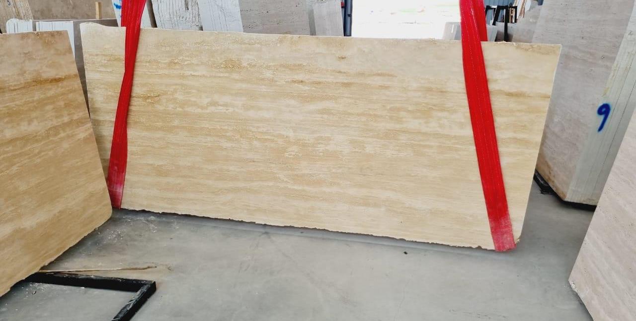 Classic Medium Travertine Slab Hawaii Stone Imports