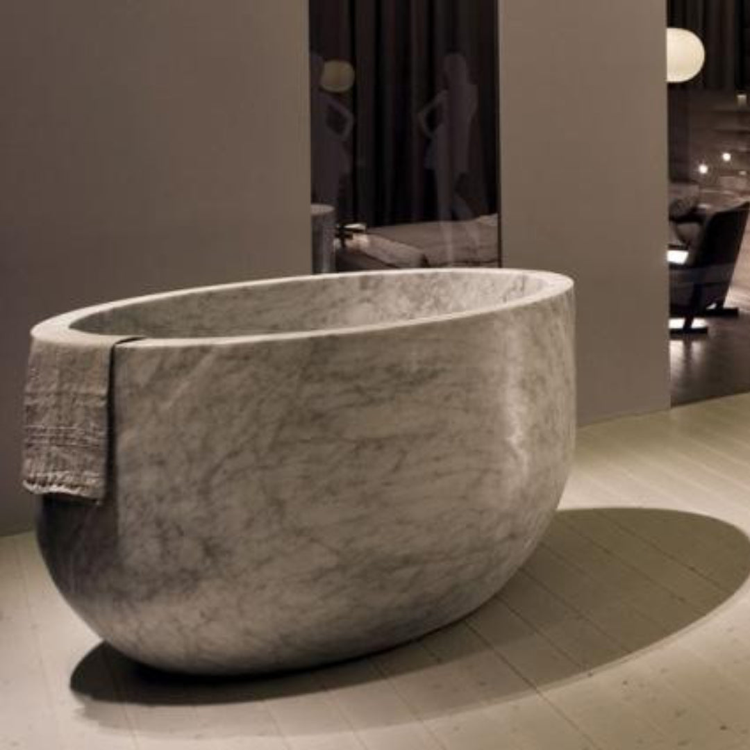 DALMATIAN Marble Polished Oval Bathtub