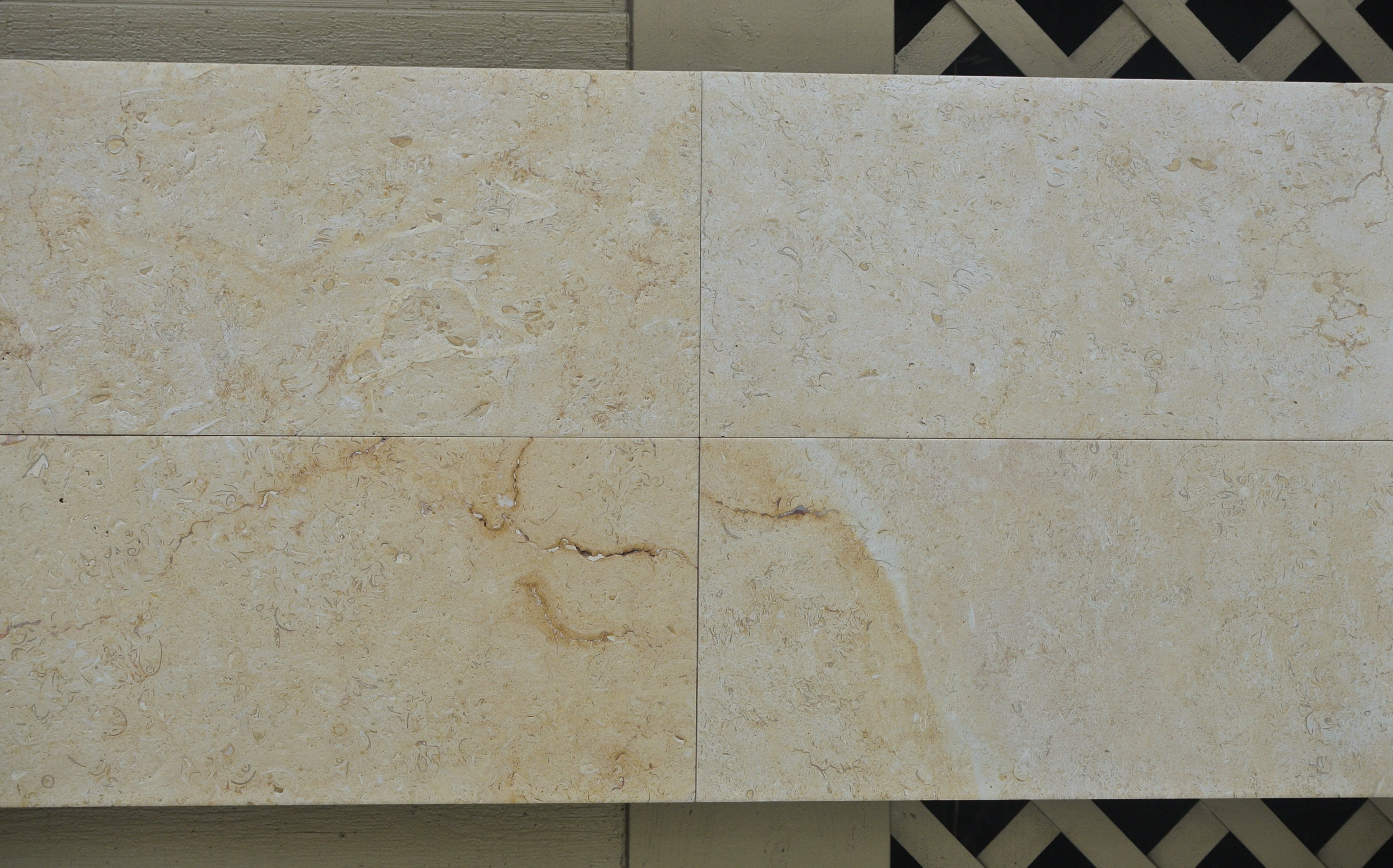 DESERT GOLD Limestone Brushed/Filled Tile