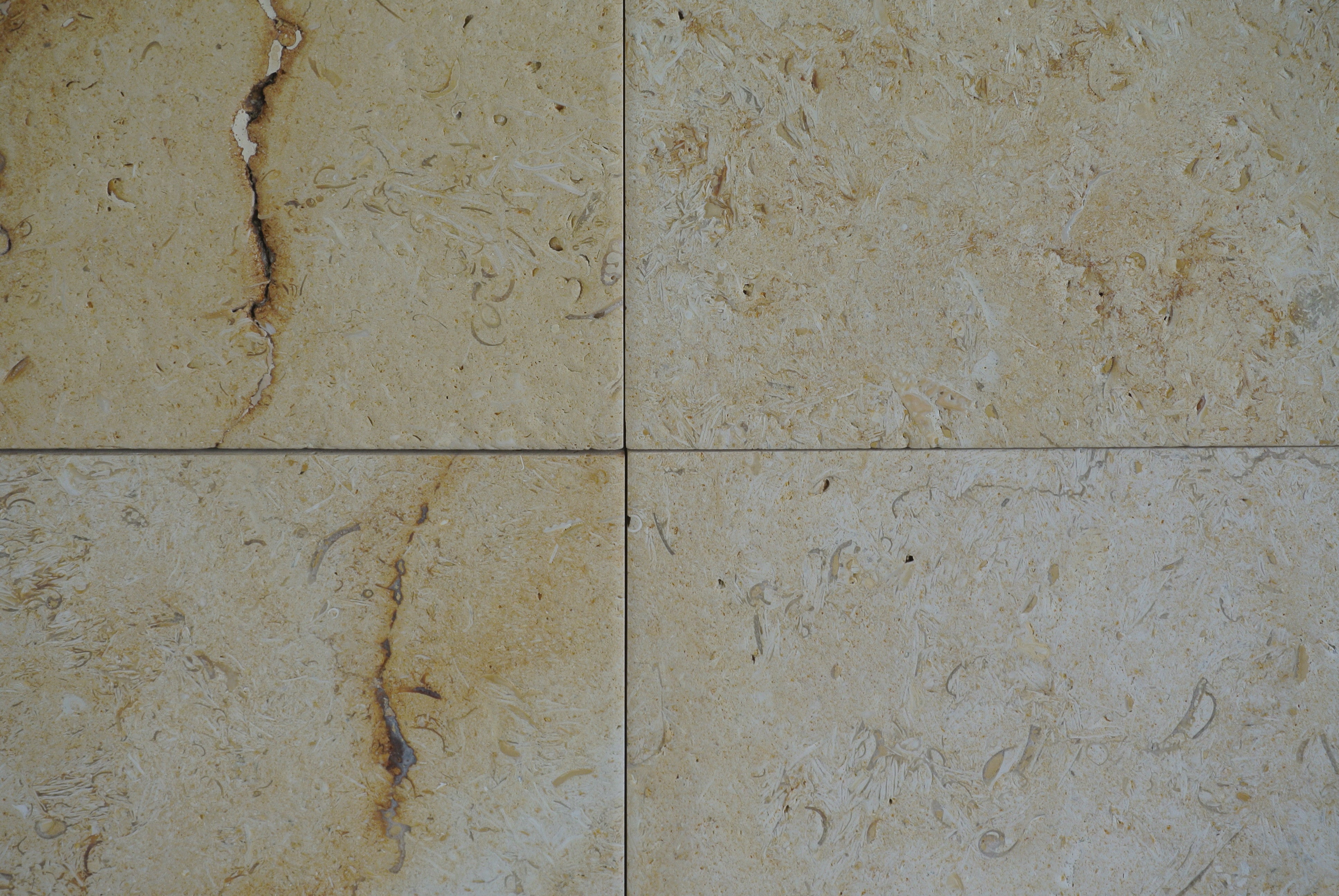 DESERT GOLD Limestone Brushed/Filled Tile