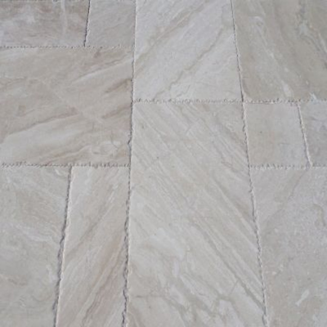 DIANE ROYAL Marble Brushed Chiseled Edge Tile