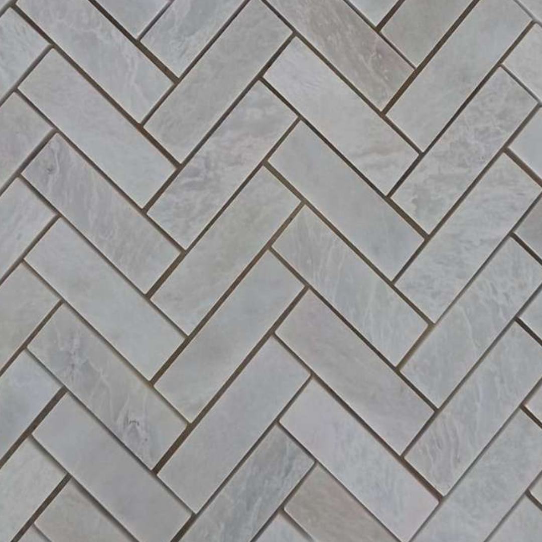 LIGHT BEIGE Herringbone 1"x3" Honed Mosaic