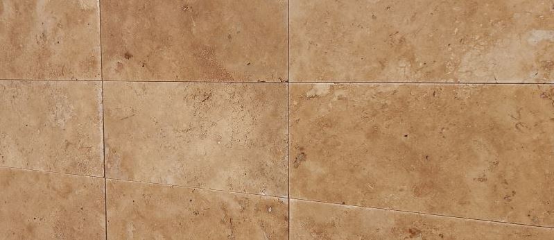 LIGHT WALNUT Travertine Brushed-Unfilled Tile