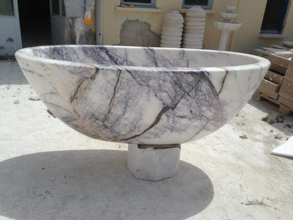 SPIDER Marble Polished Bathtub