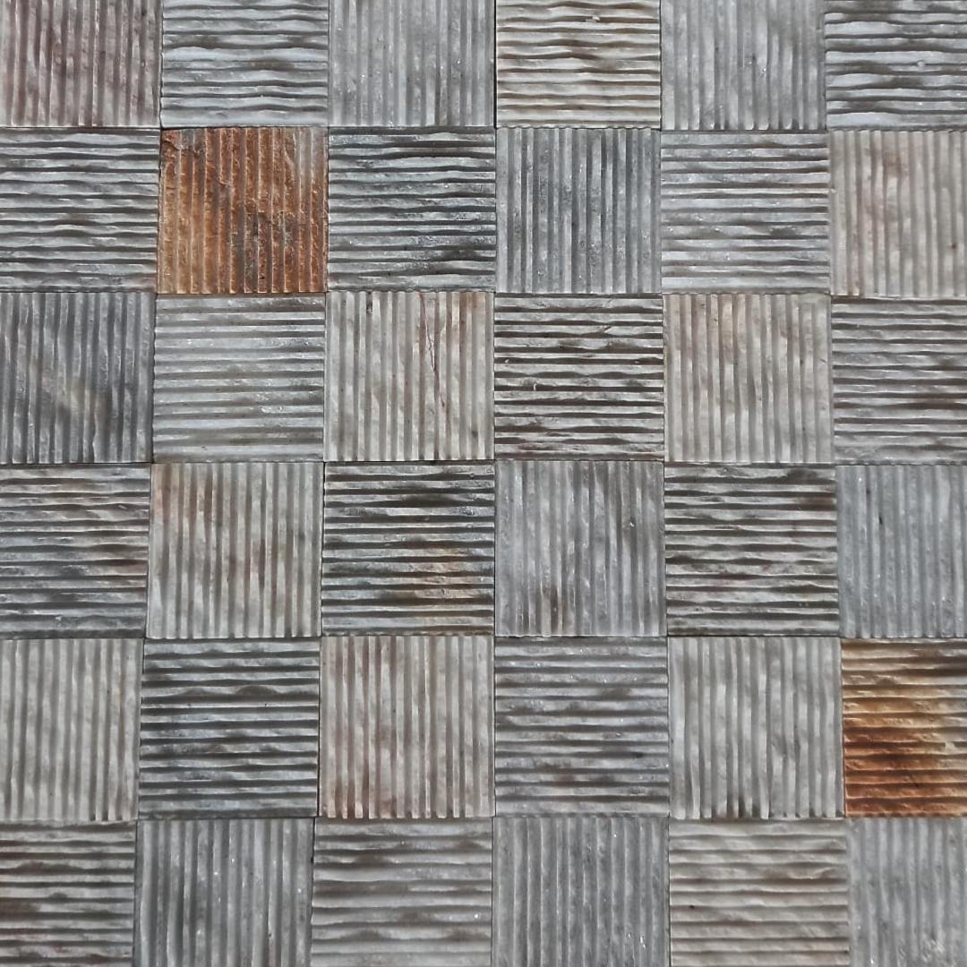 BIANCO VENUS Crossroads 12"x12" Combed Mosaic