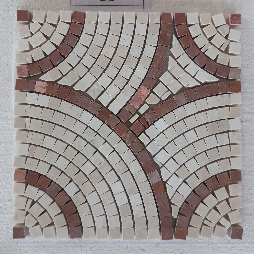 CIRCLE Coral 12"x12" Honed Mosaic