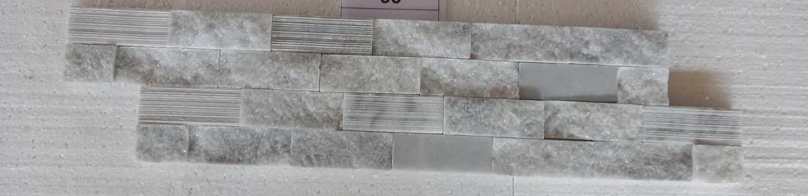 BIANCO GREY Stacked Splitface/Honed/Combed Cladding