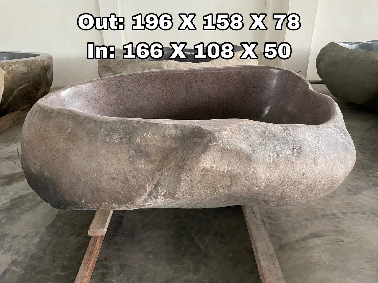 GREY GRANITE Natural hand carved made out of 77"x62"x31" Bathtub