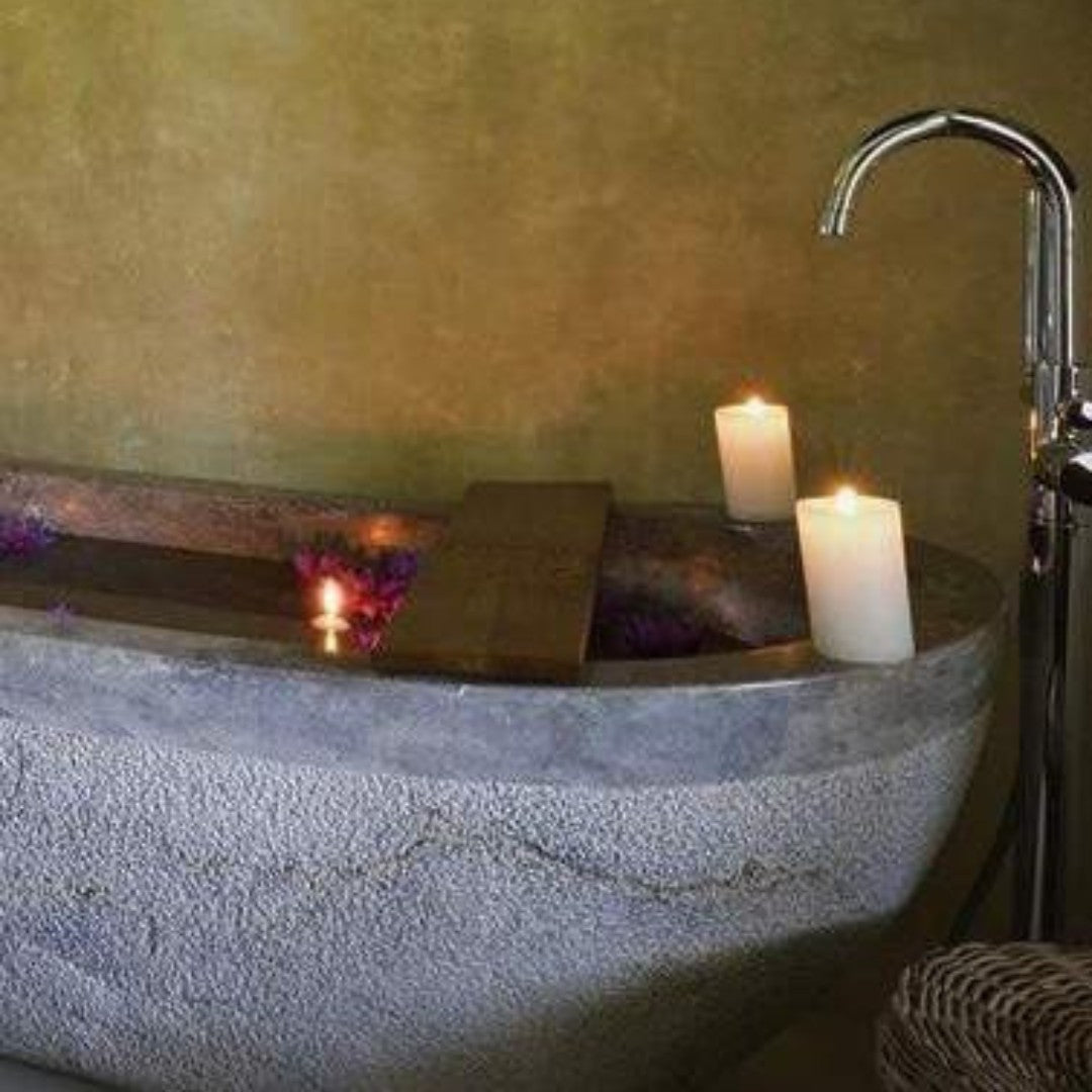 KRAKATOA Basalt Oval Bathtub