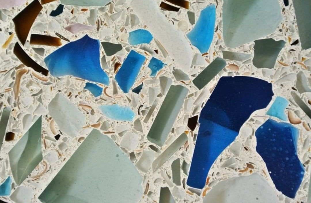 Blue Lagoon Eco Quartz Slab Hawaii Stone Imports