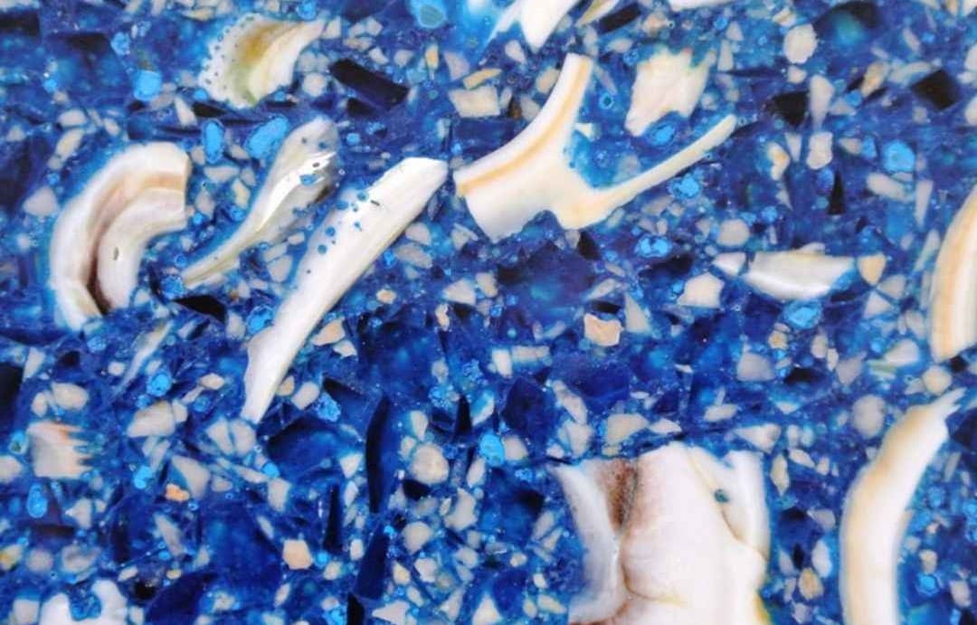 Ocean Breeze Eco Quartz Slab Hawaii Stone Imports