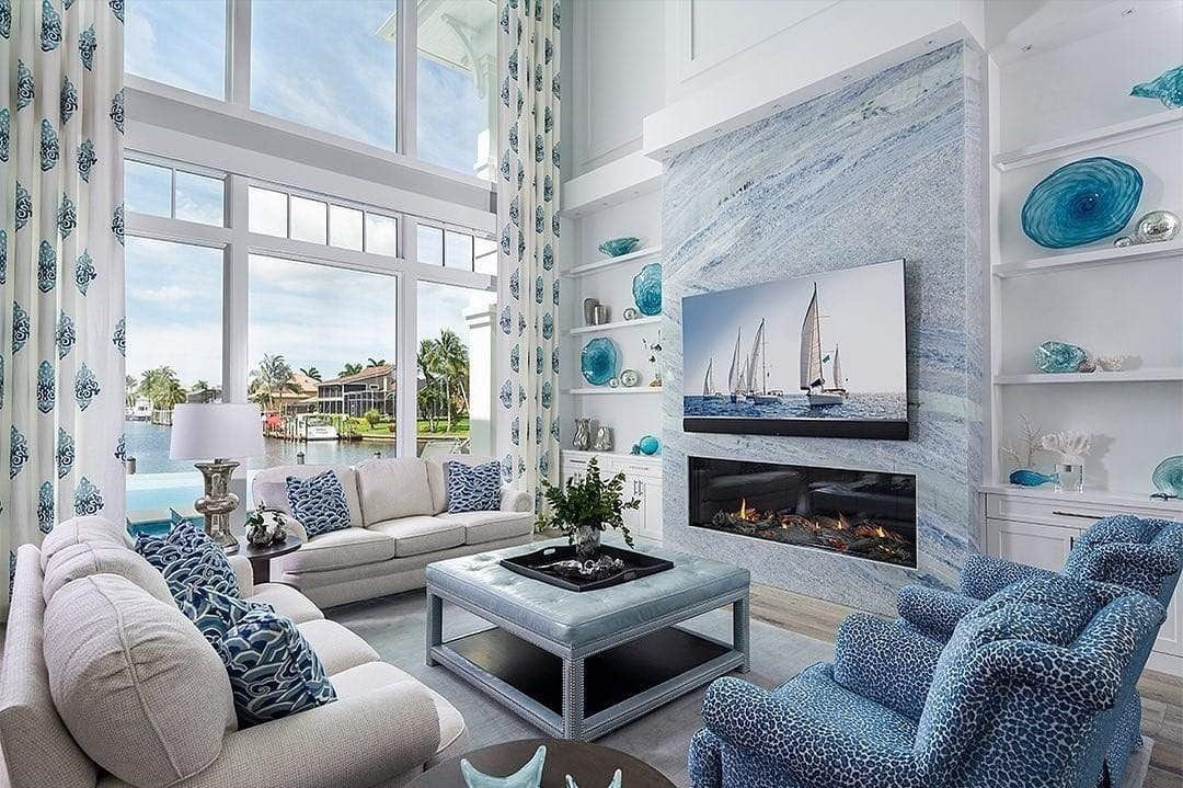 BLUE SHADOW Marble Polished Slab