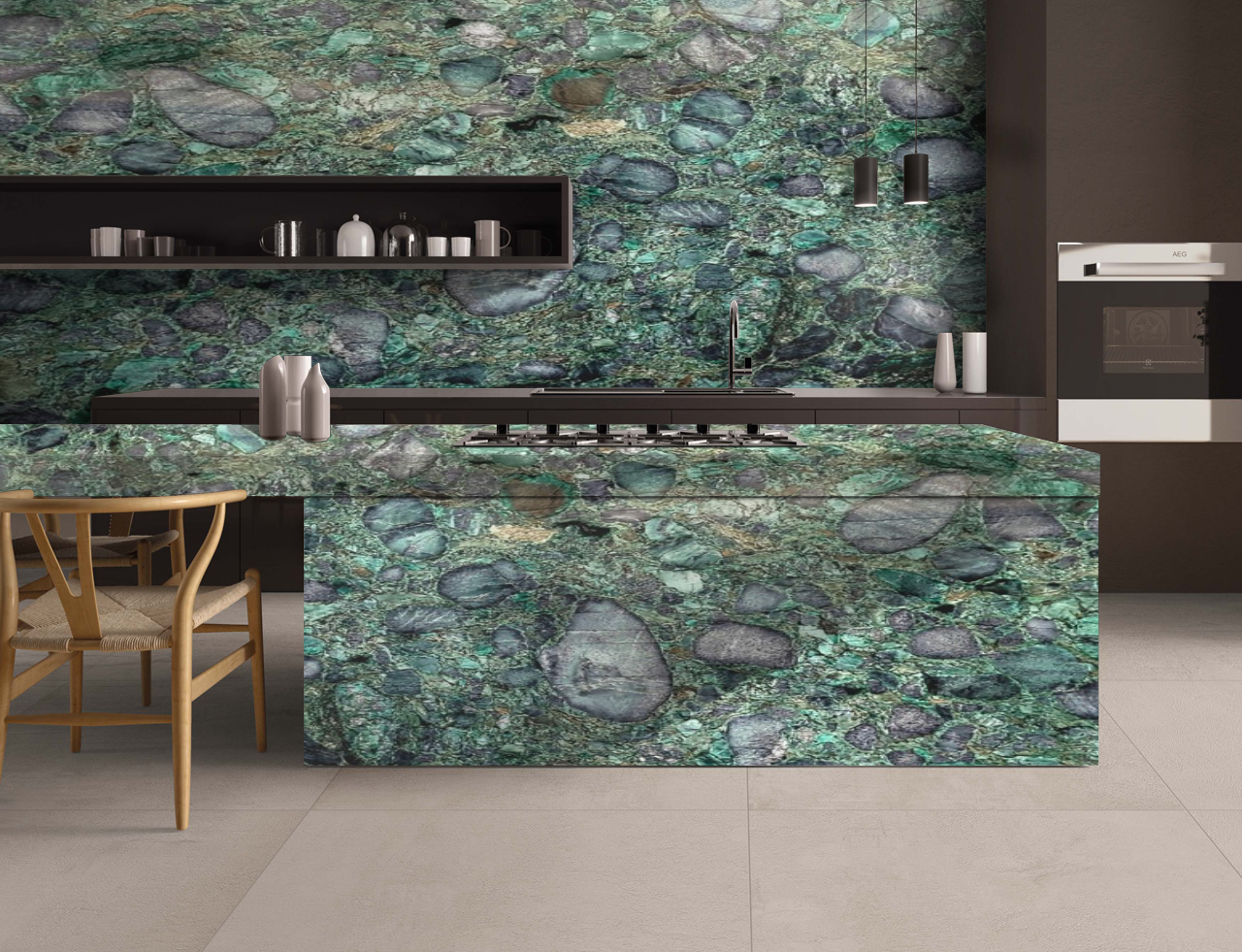 EMERALD GREEN Quartzite Polished Slab