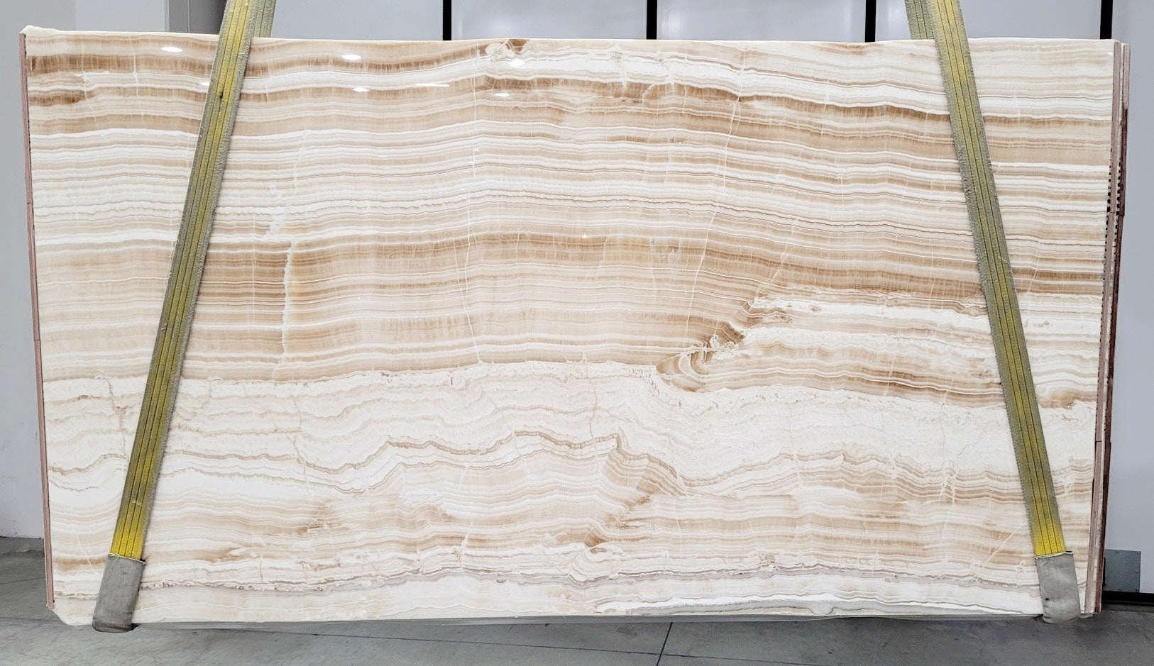 IVORY Onyx Polished Slab