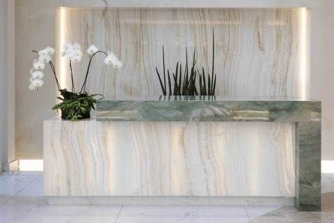IVORY Onyx Polished Slab