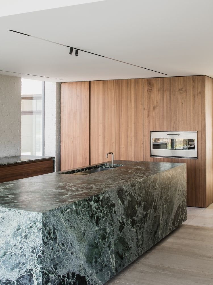 VERDE ALPI Marble Leather Slab