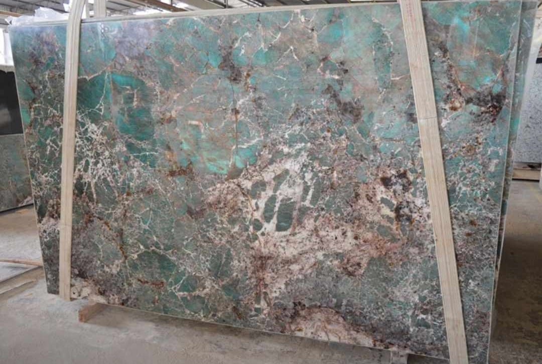Amazonite Semi Precious Slab Hawaii Stone Imports