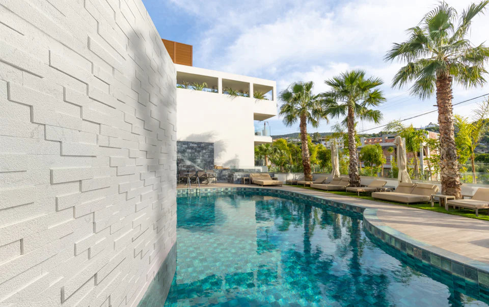 ALABASTER, PRECIPICE CORNER 4 pc Set, Bush Hammered